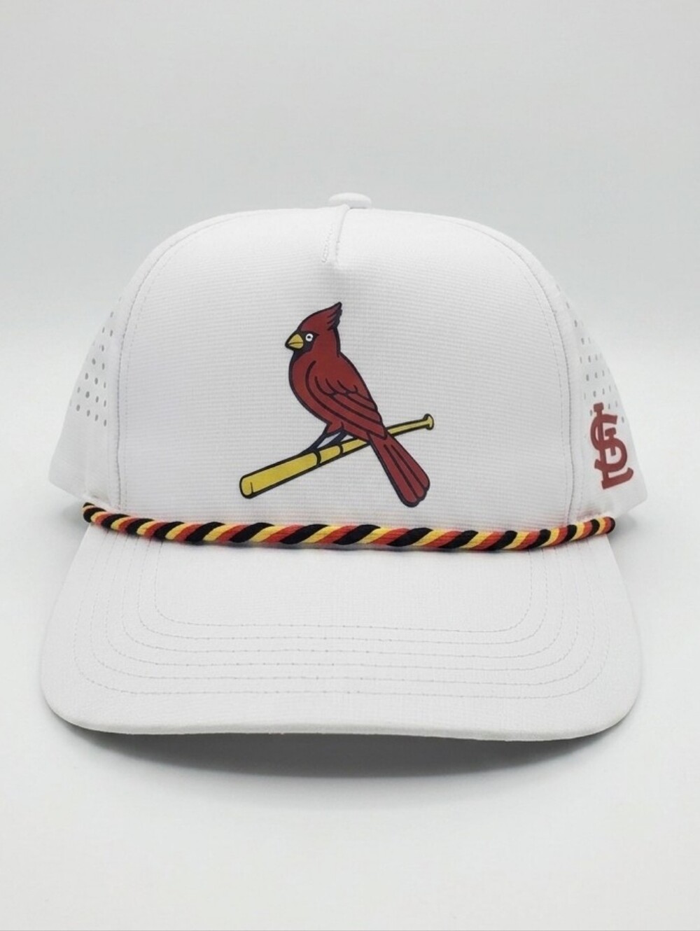 St. Louis Cardinals Hat White Mesh  Rope Snapback MLB Baseball Cap Bayer Promo